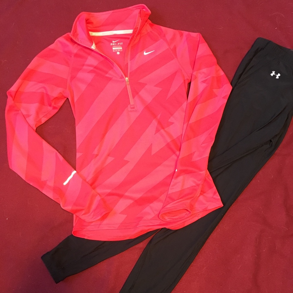 XS Nike Dri-fit Running Long Sleeve Quarter Zip
